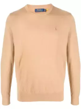 Джемпер с вышитым логотипом POLO RALPH LAUREN, нейтральный