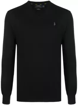 Джемпер с вышитым логотипом POLO RALPH LAUREN, черный