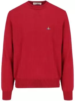 Джемпер с вышитыми шарами Vivienne Westwood, красный