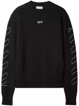 Джемпер с вышивкой Arrows OFF-WHITE, черный