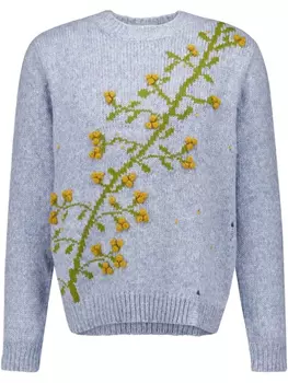 Джемпер с вышивкой Baziszt, синий