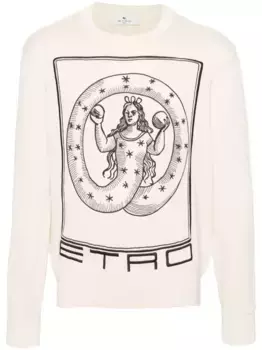 Джемпер с вышивкой ETRO, нейтральный