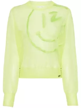 Джемпер с вышивкой izzue, зеленый