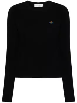 Джемпер с вышивкой Orb Vivienne Westwood, черный