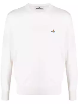 Джемпер с вышивкой Orb Vivienne Westwood, нейтральный