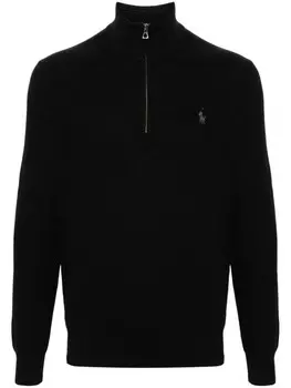 Джемпер с вышивкой Polo Pony Polo Ralph Lauren, черный