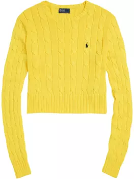 Джемпер с вышивкой Polo Pony Polo Ralph Lauren, желтый