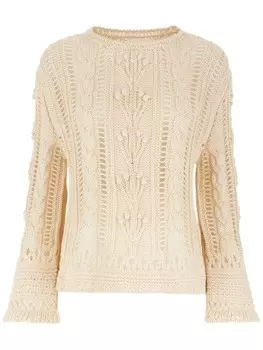 Джемпер с вышивкой Vanis, нейтральный цвет