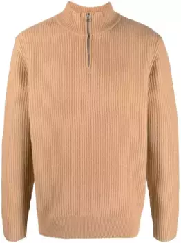 Джемпер с высоким воротником A.P.C., коричневый