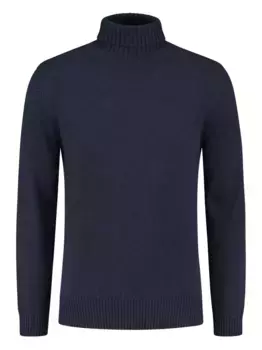 Джемпер с высоким воротником Doriani Cashmere, синий