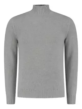 Джемпер с высоким воротником Fedeli, серый