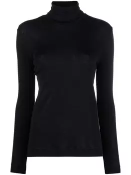 Джемпер с высоким воротником Hanro, черный