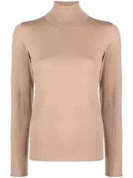 Джемпер с высоким воротником Le Tricot Perugia, нейтральный цвет