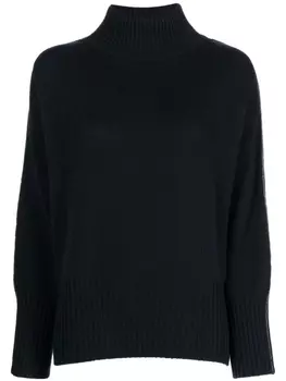 Джемпер с высоким воротником N.Peal, синий