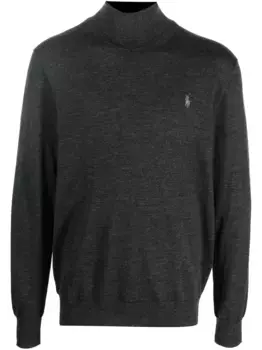 Джемпер с высоким воротником POLO RALPH LAUREN, серый