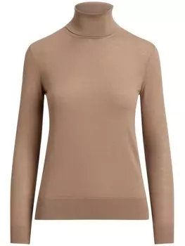 Джемпер с высоким воротником Ralph Lauren Collection, нейтральный цвет