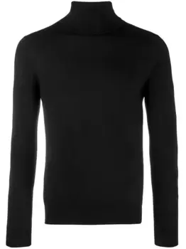 Джемпер с высоким воротником SANDRO, черный