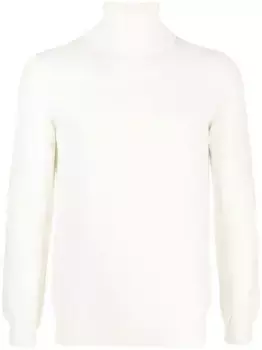 Джемпер с высоким воротником Zanone, белый