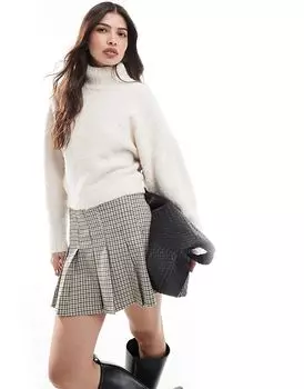 Джемпер с высоким воротом кремового цвета Pieces