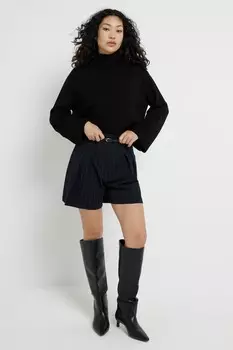 Джемпер с высоким воротом River Island, черный