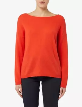 Джемпер с заниженными рукавами Pure Cashmere, красный