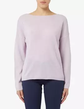 Джемпер с заниженными рукавами Pure Cashmere, сиреневый
