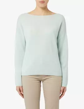 Джемпер с заниженными рукавами Pure Cashmere, зеленый