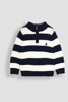 Джемпер с застежкой молнией на половину длины Jojo Maman Bb, синий