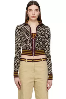 Джемпер с жаккардовым узором Dries Van Noten, бежевый