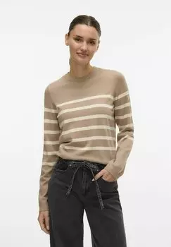 Джемпер SABA PLAIN O-NECK Vero Moda, коричневый