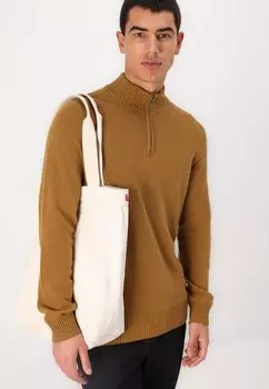 Джемпер SADDLE SLEEVE QUARTER ZIP Lyle & Scott, желтый