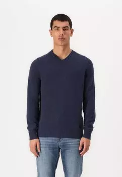 Джемпер SADDLE SLEEVE V NECK Lyle & Scott, темно-синий