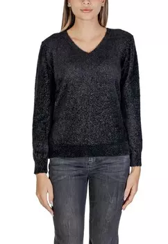 Джемпер Sandro Ferrone блестящий, черный