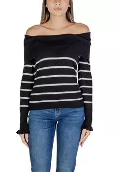 Джемпер Sandro Ferrone с открытыми плечами, черный