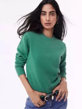 Джемпер Sandy из переработанной мериносовой шерсти Baukjen, зеленый