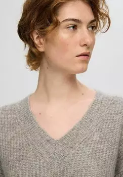 Джемпер Selected Femme, светло-серый