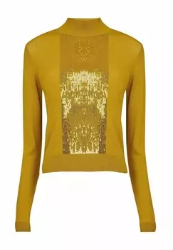 Джемпер SEQUIN EMBELLISHED Leem, желтый