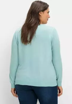 Джемпер Sheego, бирюзовый