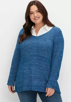 Джемпер Sheego, синий