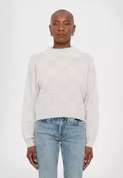 Джемпер SHIMMER CHECKERBOARD CREW KNITID, металлик черный