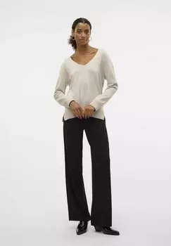 Джемпер SILJE LS VNECK GA NOOD Vero Moda, бежевый