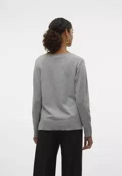 Джемпер SILJE LS VNECK GA NOOD Vero Moda, цвет Mottled Grey