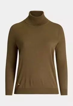 Джемпер SILK BLEND TURTLENECK SWEATER Lauren Ralph Lauren Woman, цвет Tan