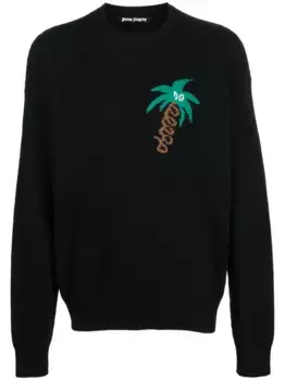 Джемпер Sketchy вязки интарсия PALM ANGELS, черный