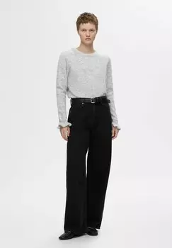 Джемпер SLFLULU O NECK NOOS Selected Femme, серый