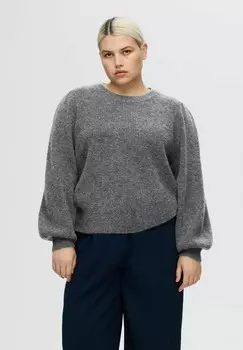 Джемпер SLFLULU O-NECK NOOS Selected Femme, цвет Mottled Grey
