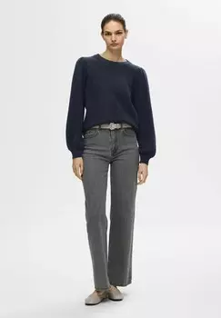 Джемпер SLFLULU O-NECK NOOS Selected Femme, синий