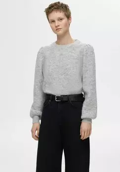 Джемпер SLFLULU O-NECK NOOS Selected Femme, серый