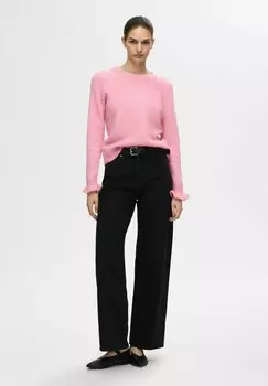 Джемпер SLFLULU O NECK NOOS Selected Femme, розовый