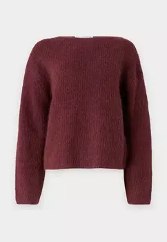 Джемпер SLFSINE BOAT NECK Selected Femme, бордовый